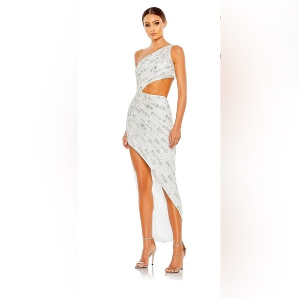 Mac Duggal 10880 NWT One-Shoulder Cut Out Evening Gown - Picture 1 of 6